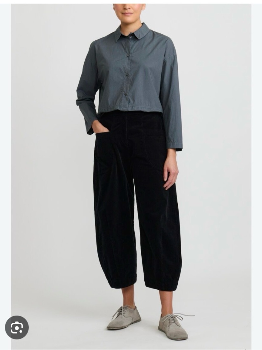 OSKA Dark Gray Corduroy Pants Balloon Lantern Pants Size 5 (14-16)